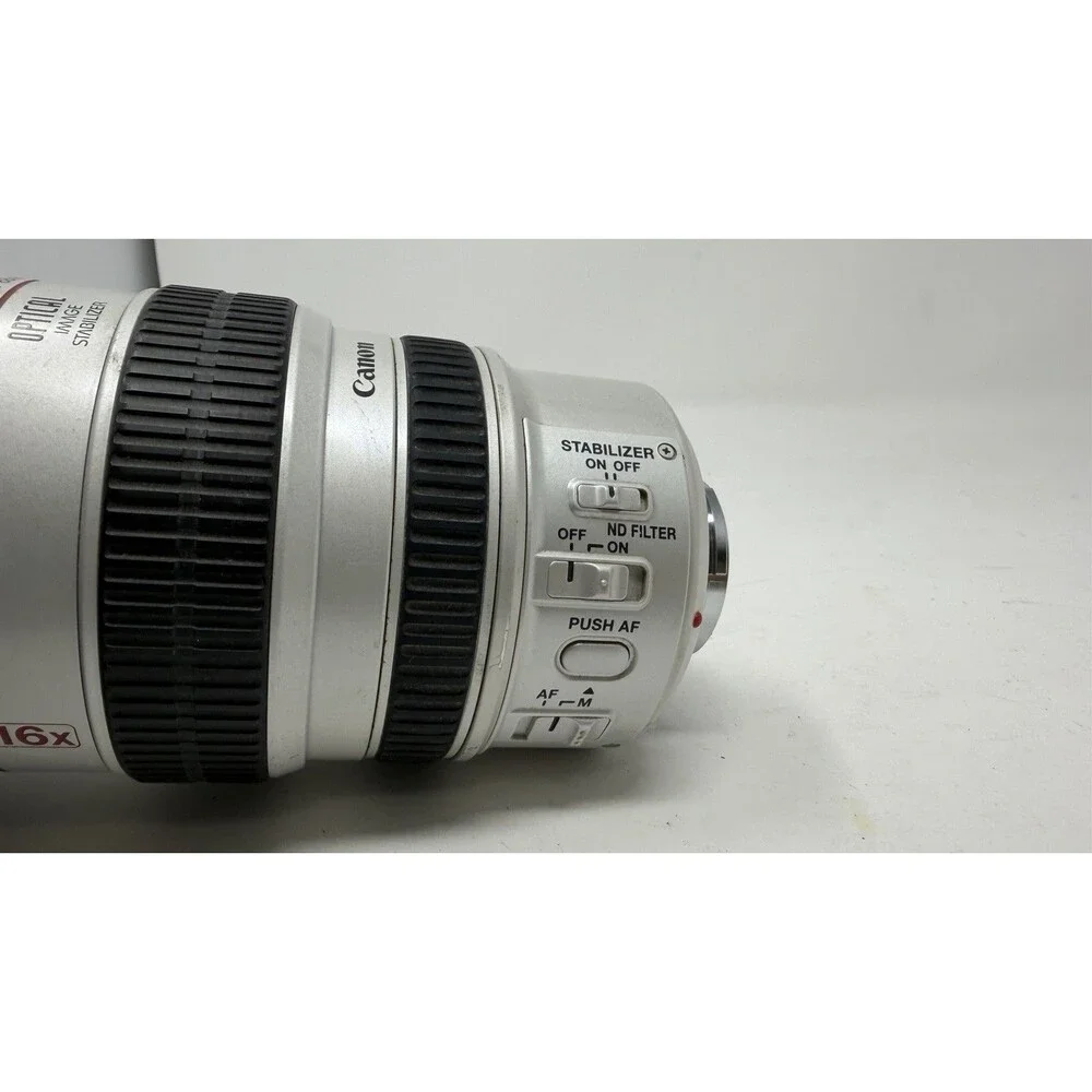 Canon Video Lens 16x Zoom XL 5.5-88mm IS 1:1.6-2.6 72mm w/ Hood